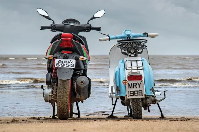 Li150 vs SR150 rear static Li150 vs SR150 rear static